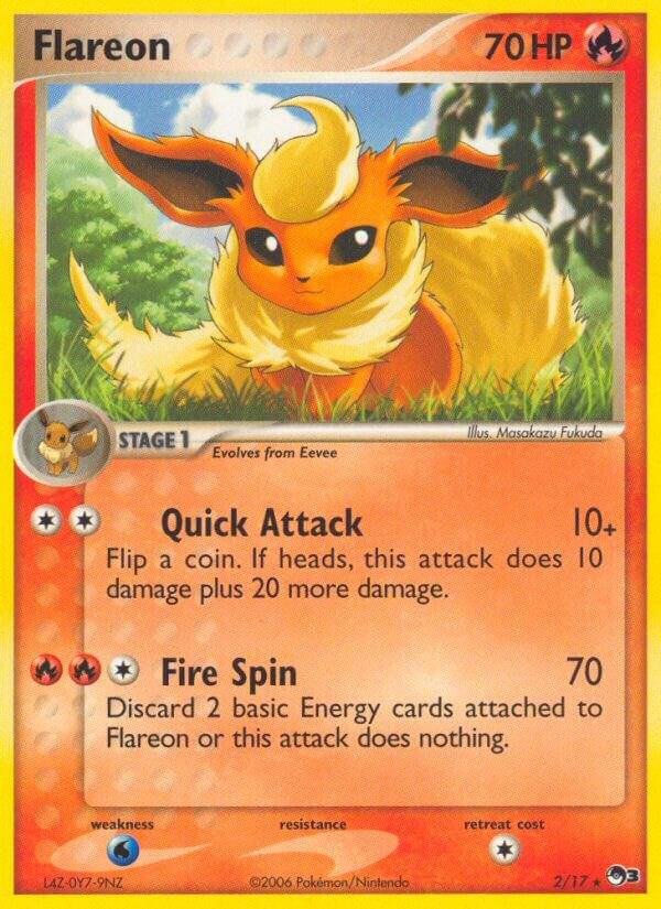 Flareon 002/017 card from POP Series 3