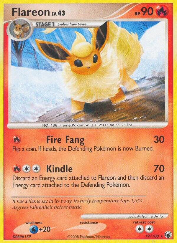 Flareon 19/100 card from Majestic Dawn