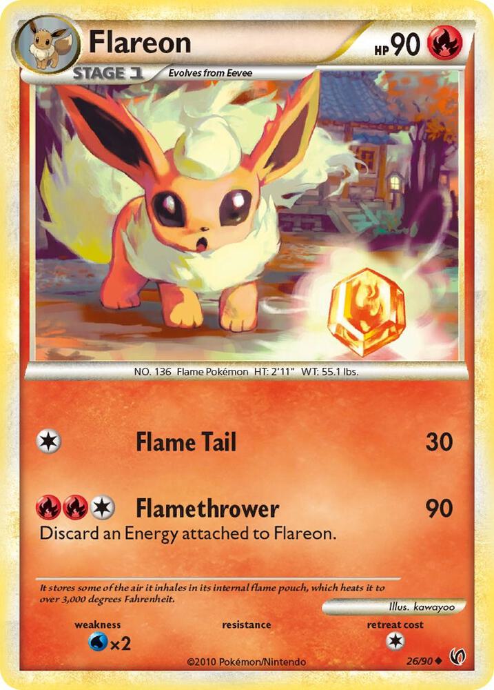 Flareon 26/90 card from Undaunted
