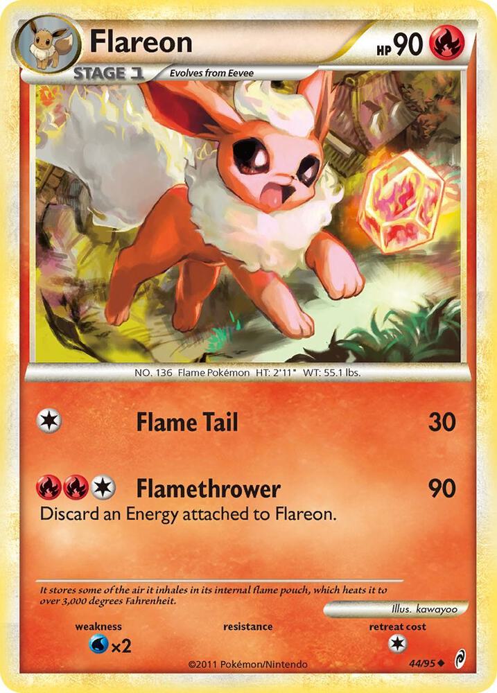 Flareon 44/95 card from Call of Legends