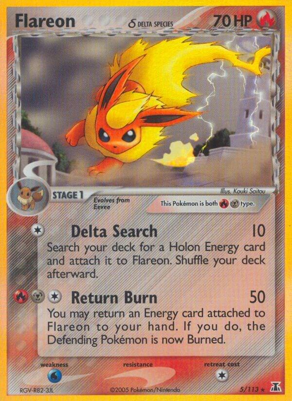 Flareon (Delta Species) 5/113 card from Delta Species