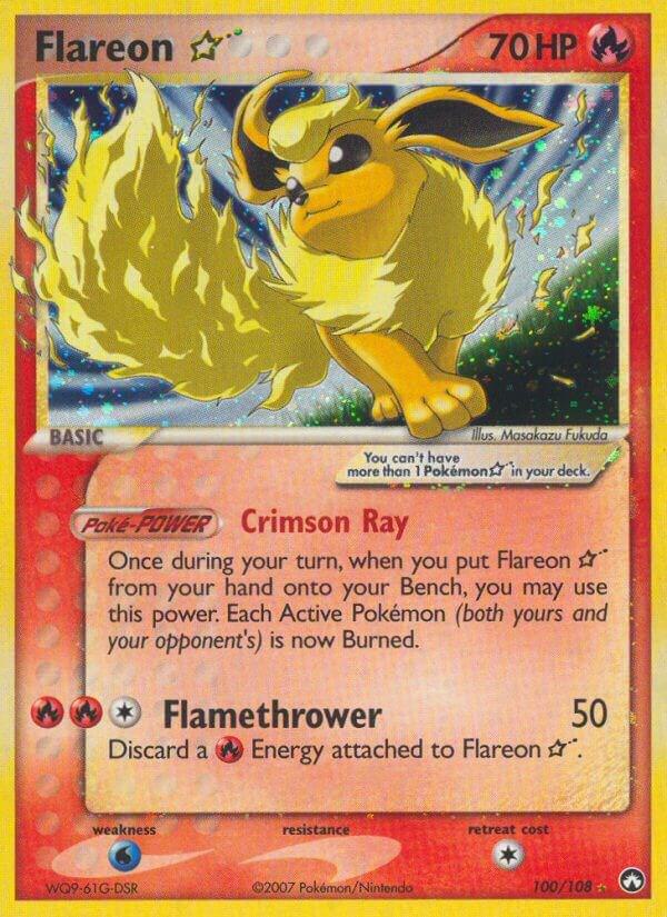 Flareon Star 100/108 card from Power Keepers