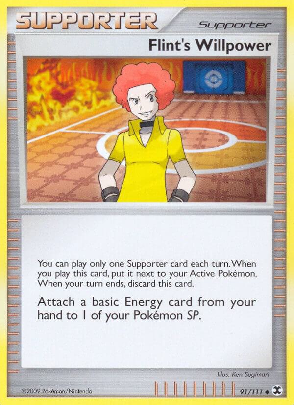 Flint's Willpower 91/111 card from Rising Rivals