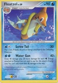 Floatzel 2/12 card from DP Trainer Kit: Manaphy & Lucario