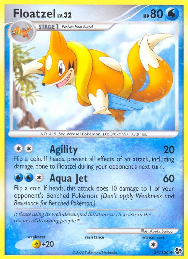 Floatzel 37/106 card from Great Encounters