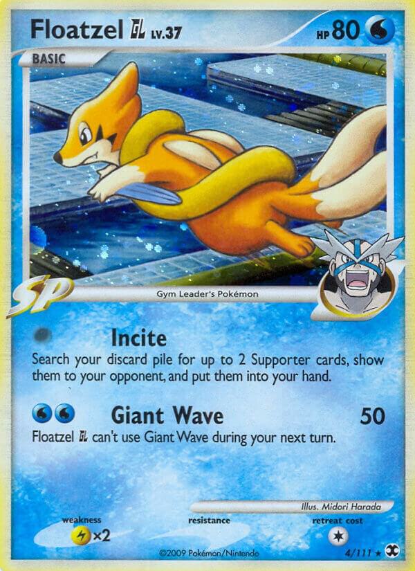 Floatzel GL 4/111 card from Rising Rivals