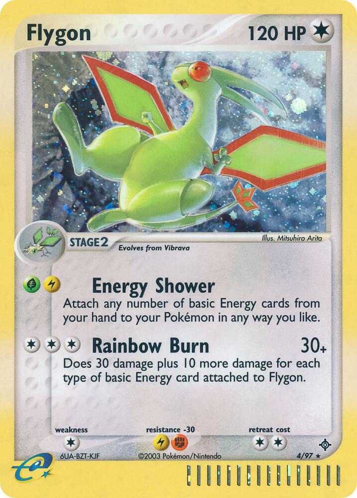 Flygon 4/97 card from Dragon