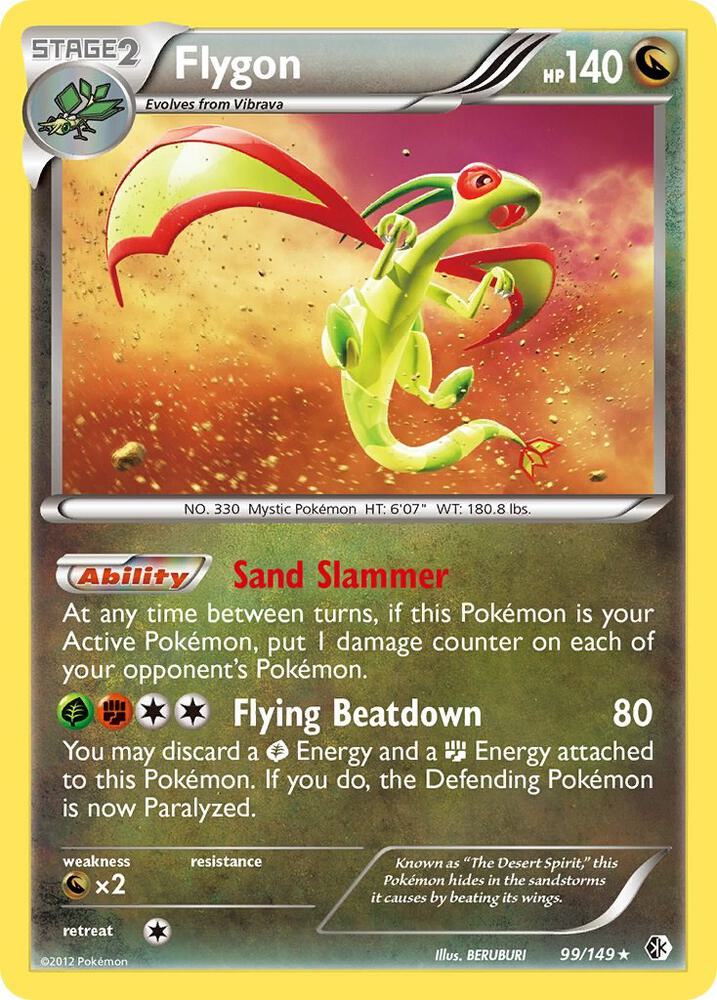 Flygon 99/149 card from Boundaries Crossed