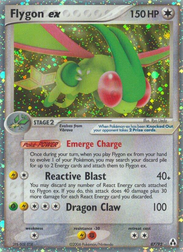 Flygon ex 87/92 card from Legend Maker