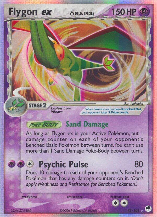 Flygon ex (Delta Species) 92/101 card from Dragon Frontiers