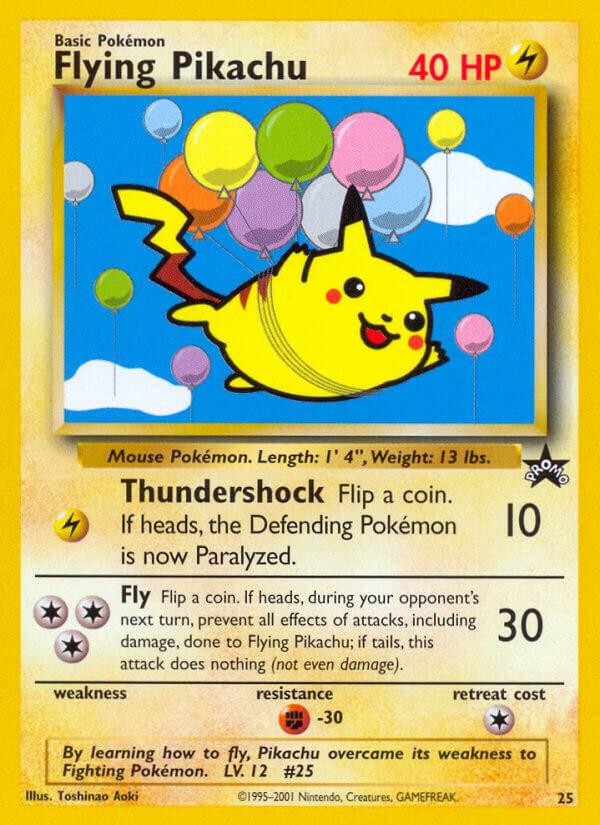 Flying Pikachu 25/53 card from WoTC Promo