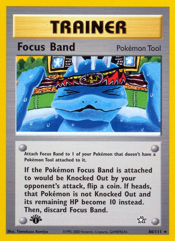 Focus Band 086/111 card from Neo Genesis
