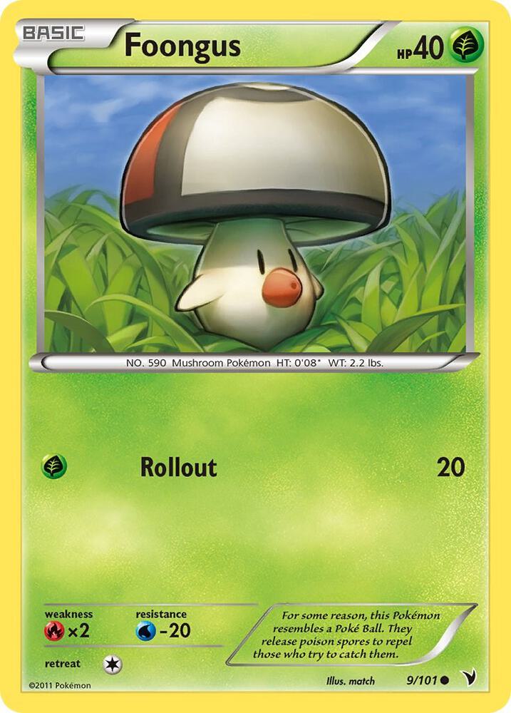 Foongus 9/101 card from Noble Victories