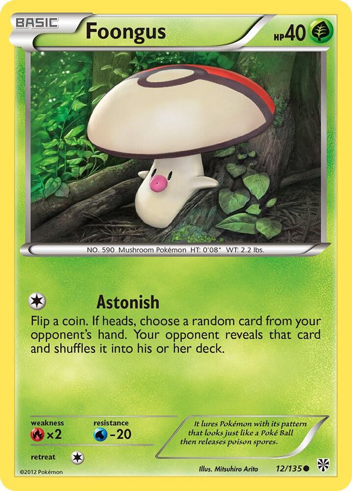Foongus 12/135 card from Plasma Storm