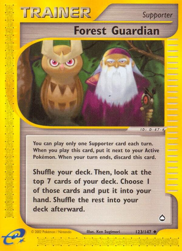 Forest Guardian 123/147 card from Aquapolis
