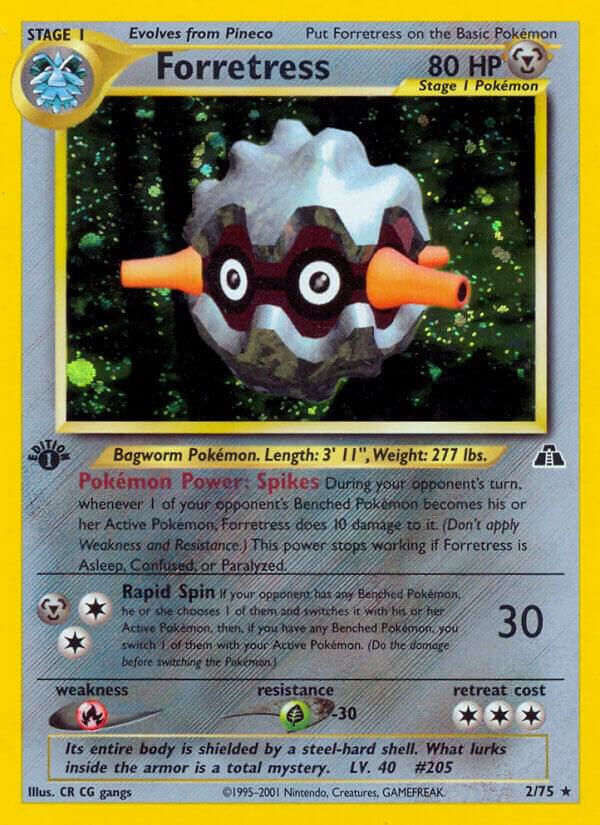 Forretress (2) 02/75 card from Neo Discovery