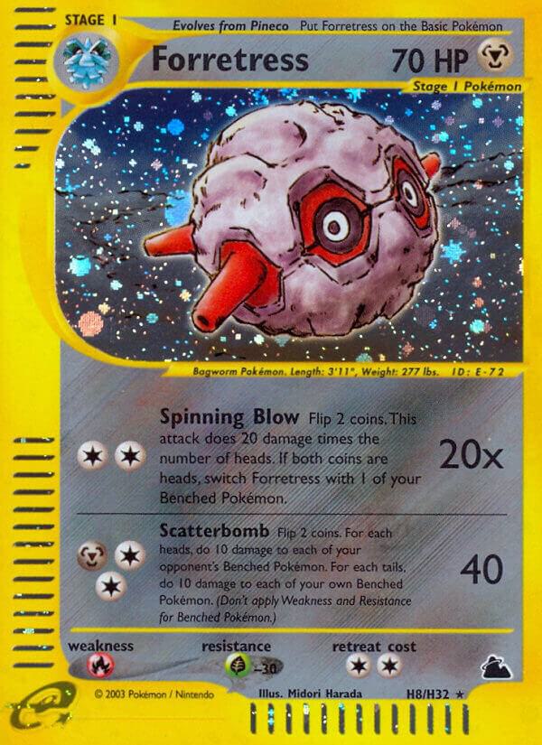 Forretress (H8) H08/H32 card from Skyridge