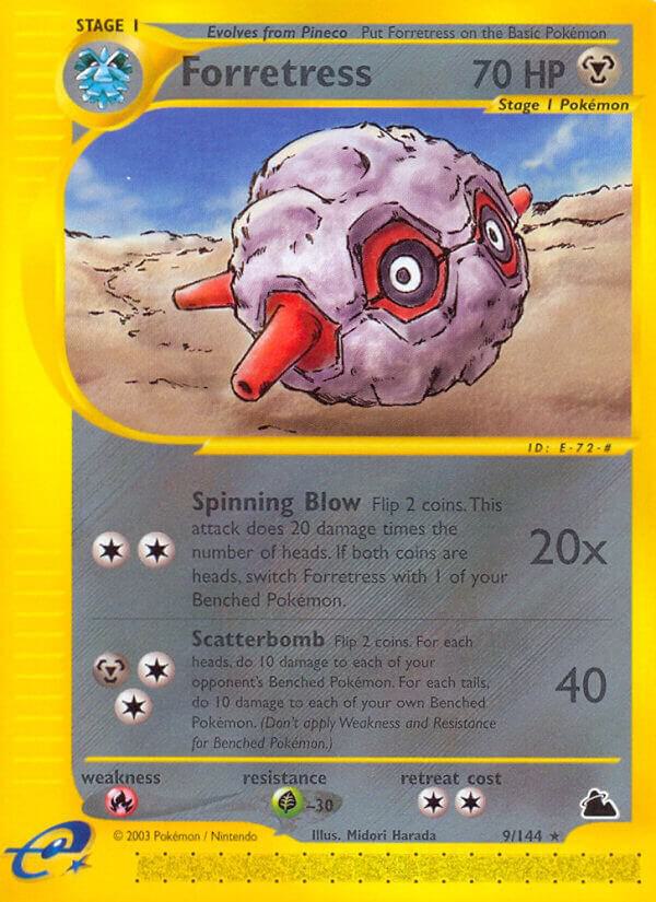 Forretress (9) 009/144 card from Skyridge