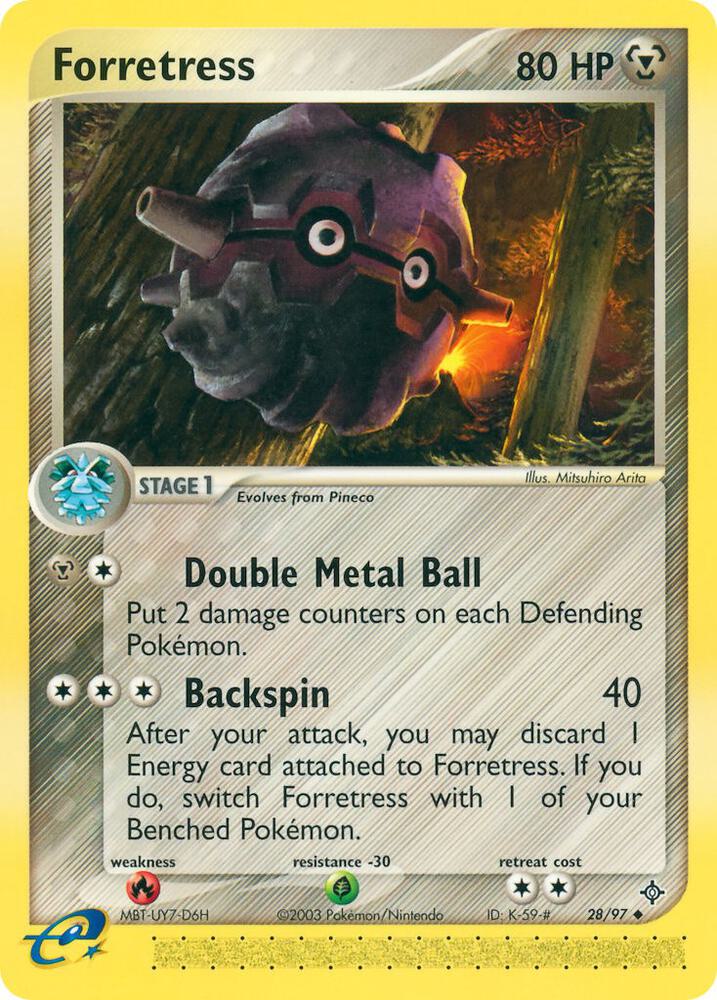 Forretress 28/97 card from Dragon