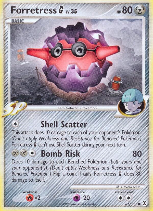 Forretress G 61/111 card from Rising Rivals