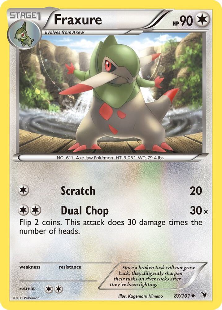 Fraxure 87/101 card from Noble Victories