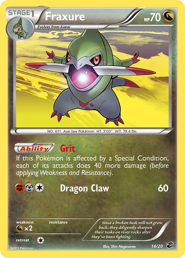 Fraxure (14) 14/20 card from Dragon Vault