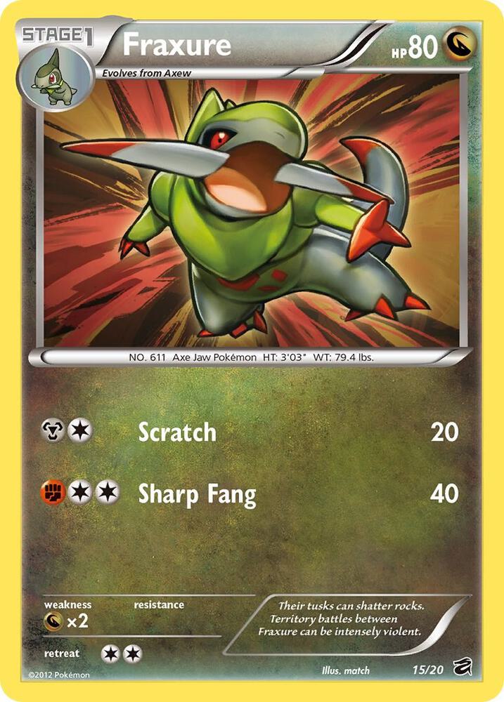 Fraxure (15) 15/20 card from Dragon Vault