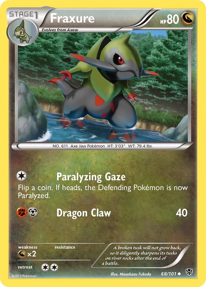 Fraxure 68/101 card from Plasma Blast