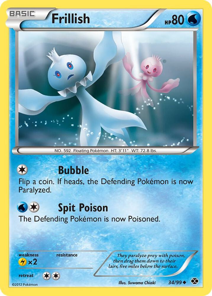 Frillish 34/99 card from Next Destinies