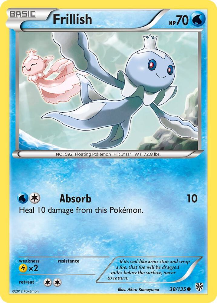 Frillish 38/135 card from Plasma Storm