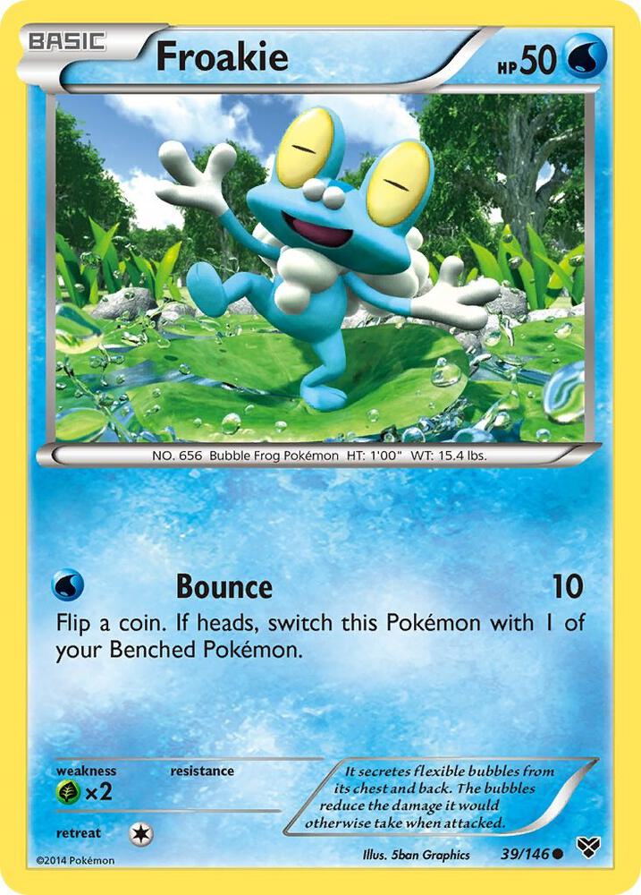 Froakie 39/146 card from XY Base Set