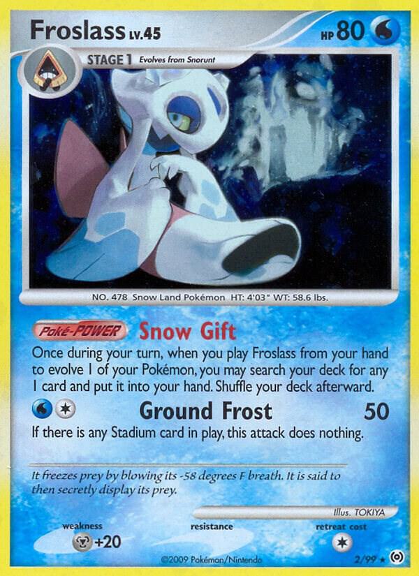 Froslass 2/99 card from Arceus