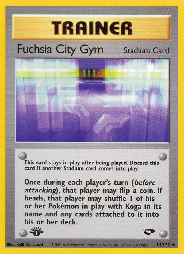 Fuchsia City Gym 114/132 card from Gym Challenge