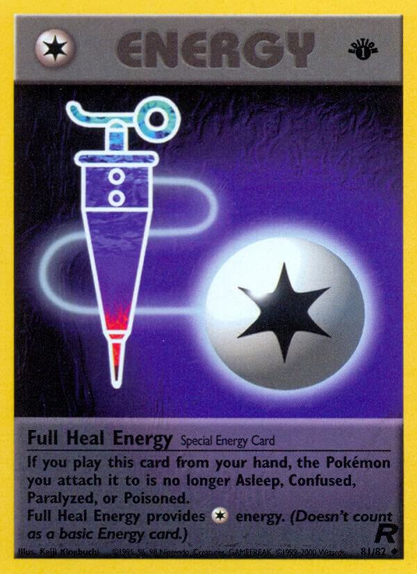Full Heal Energy 81/82 card from Team Rocket