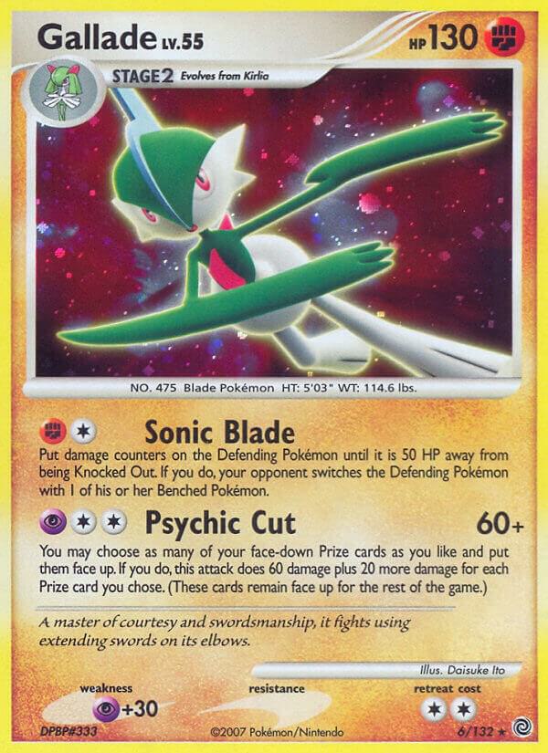 Gallade 6/132 card from Secret Wonders