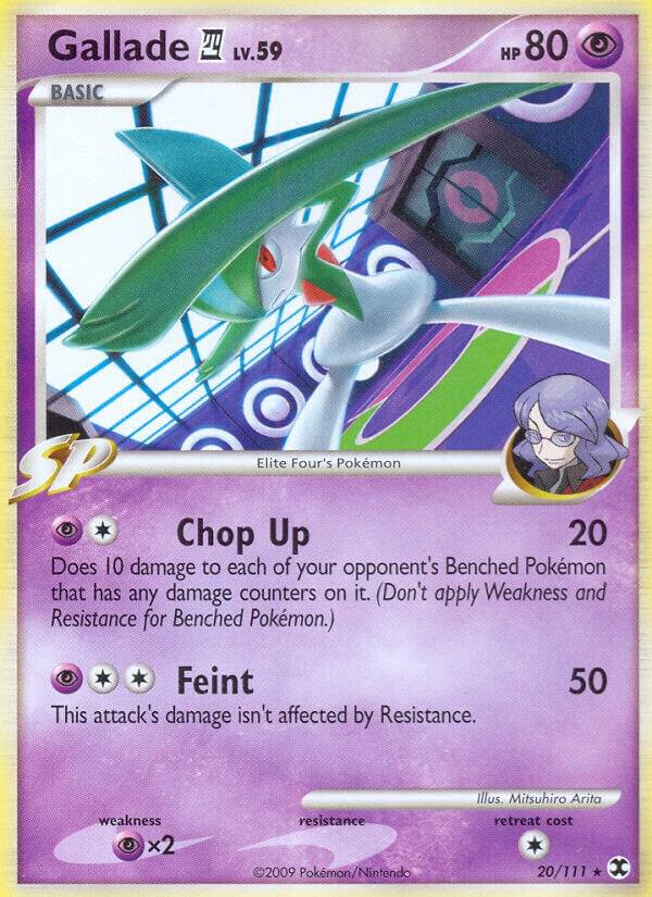 Gallade E4 20/111 card from Rising Rivals