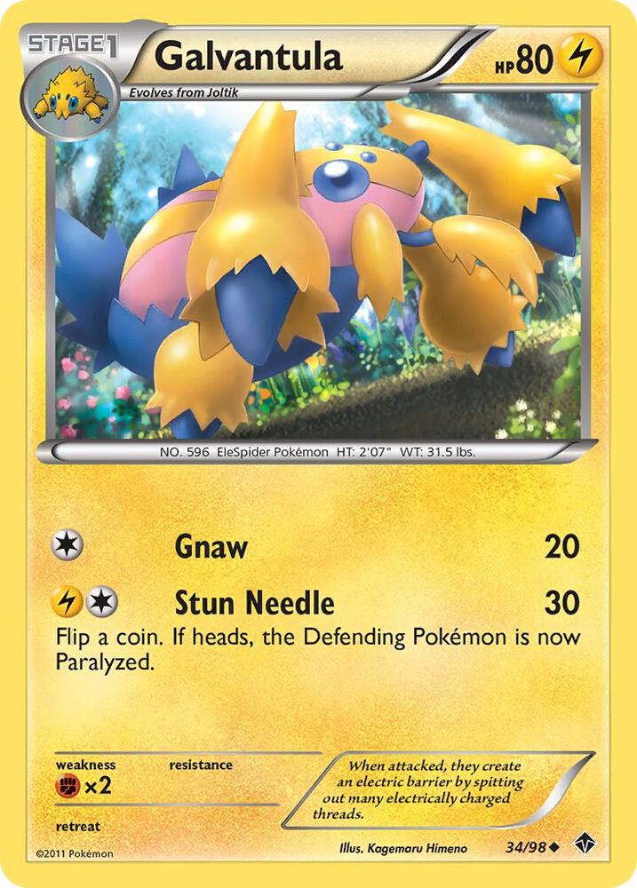 Galvantula 34/98 card from Emerging Powers