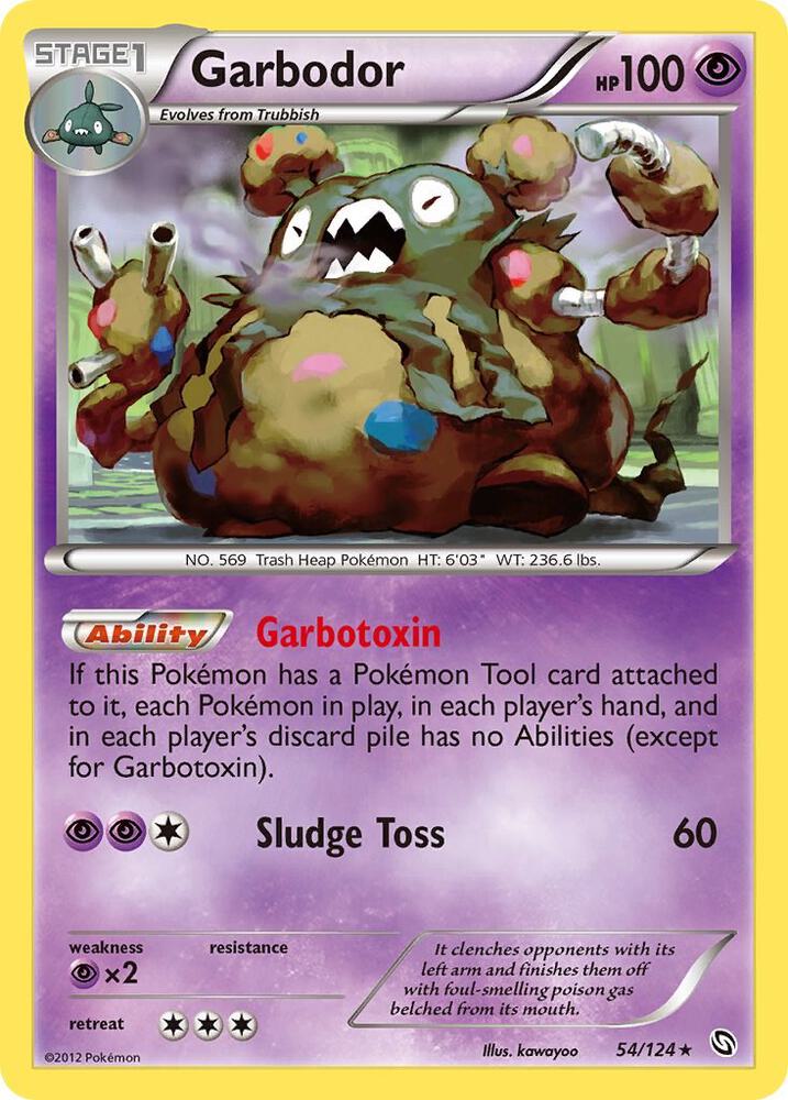 Garbodor 54/124 card from Dragons Exalted