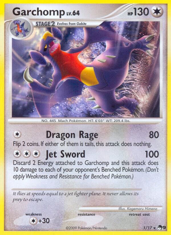 Garchomp 001/017 card from POP Series 9