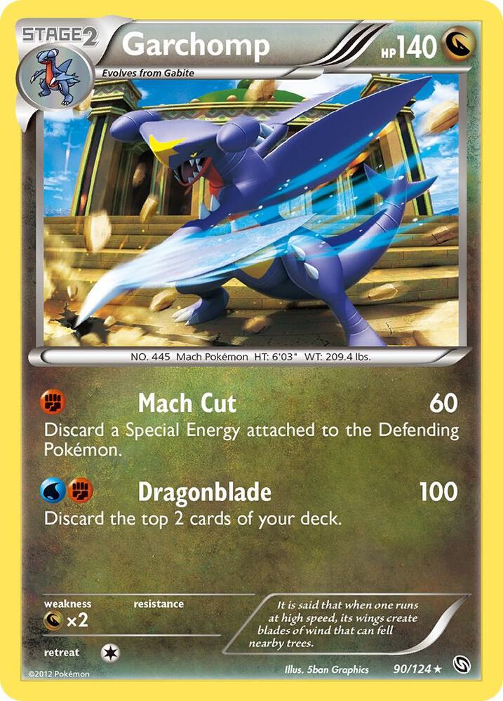 Garchomp (90) 90/124 card from Dragons Exalted
