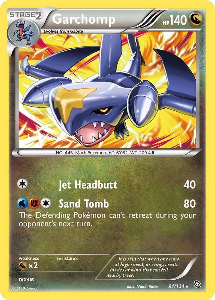 Garchomp (91) 91/124 card from Dragons Exalted
