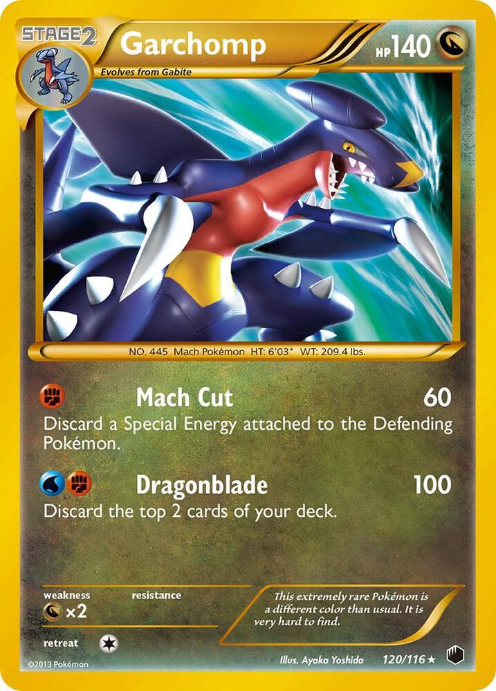 Garchomp (120 Secret Rare) 120/116 card from Plasma Freeze
