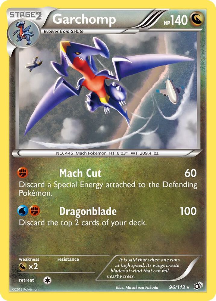 Garchomp 96/113 card from Legendary Treasures