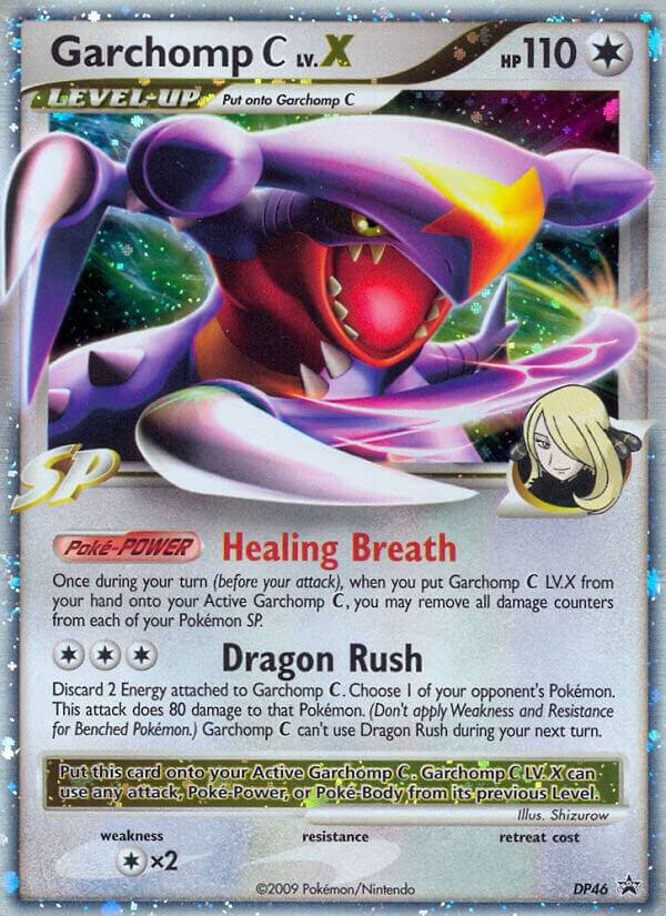 Garchomp C LV.X DP46 card from Diamond and Pearl Promos