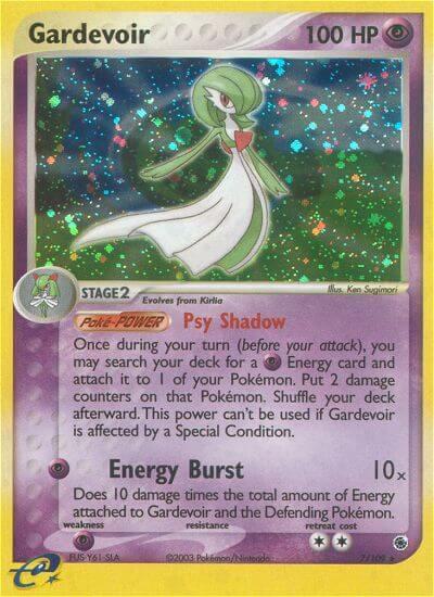 Gardevoir 7/109 card from Ruby and Sapphire