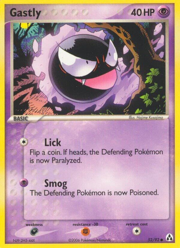 Gastly 52/92 card from Legend Maker