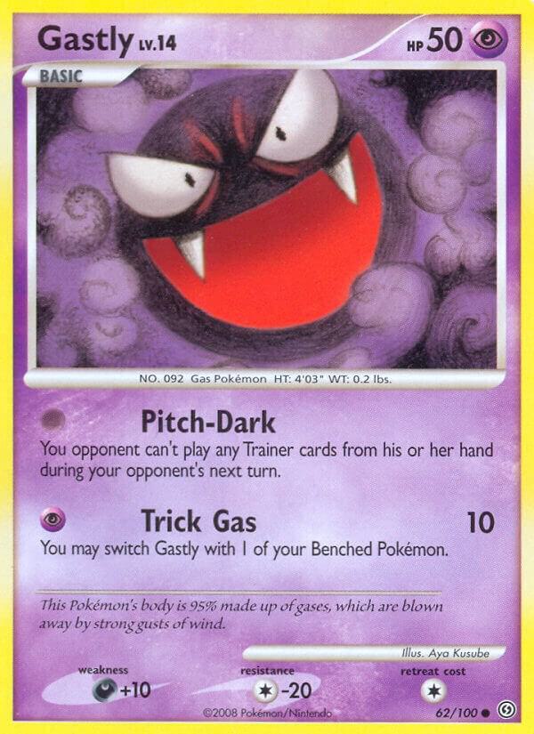 Gastly 62/100 card from Stormfront