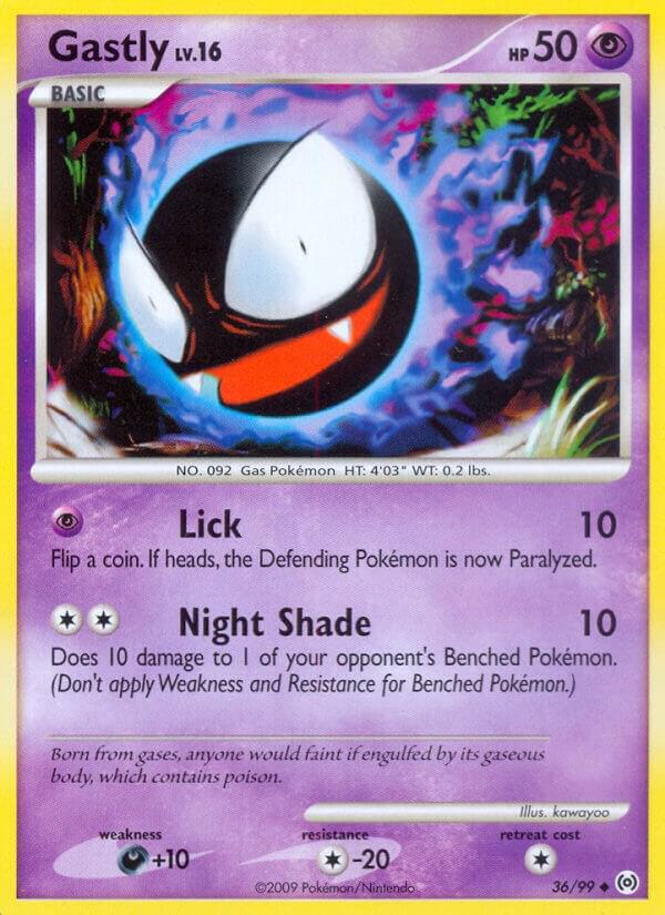 Gastly (36) 36/99 card from Arceus