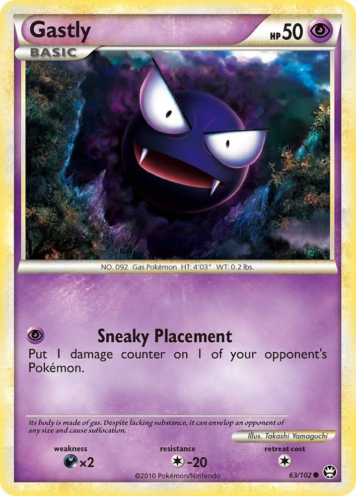 Gastly 63/102 card from Triumphant