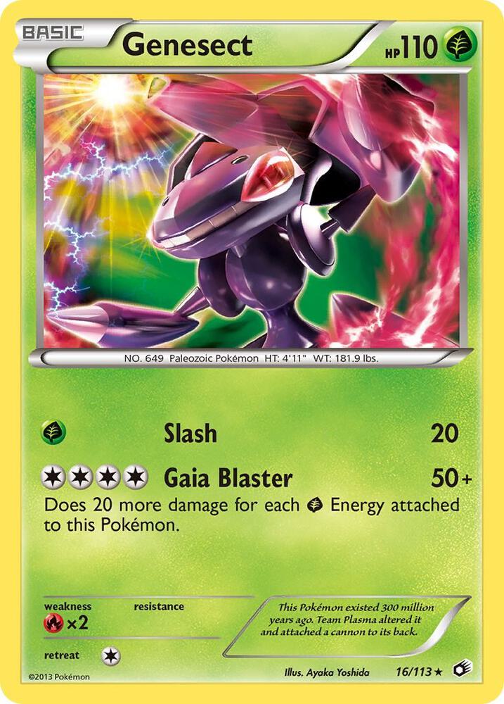 Genesect 16/113 card from Legendary Treasures